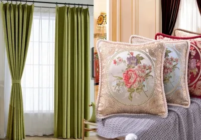 Pillow-Cover-& Cutains
